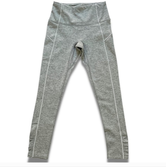 NWT Free People Leggings You're a Peach in Heather Gray Size Large - Picture 9 of 12